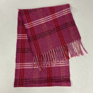 Cejon Italian pink plaid scarf